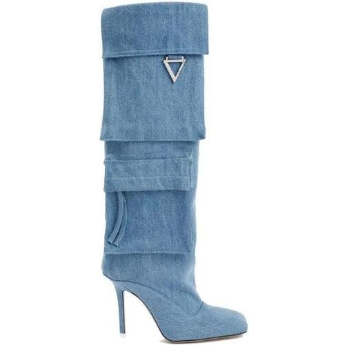 Stiefel - Blue Denim Sienna Tube Boot - Gr. 38,5 (EU) - in - für Damen - The Attico - Modalova