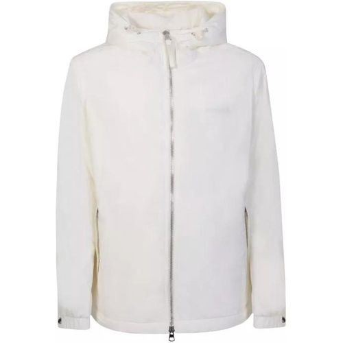 White Hooded Jacket - Größe L - white - Burberry - Modalova