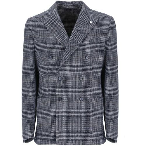 Cotton Double-Breasted Jacket - Größe 48 - Lubiam - Modalova