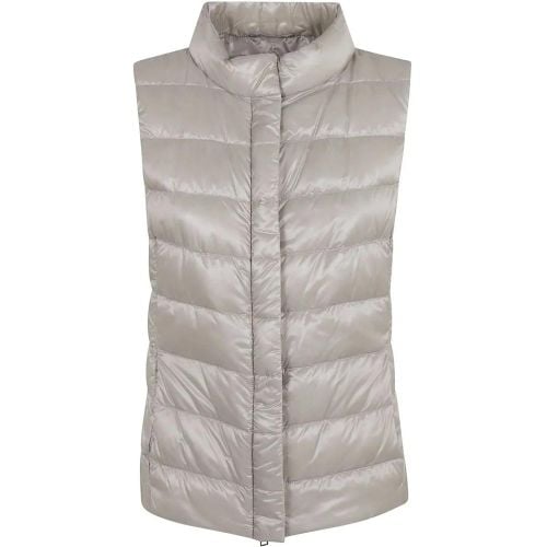 Sleeveless Grey Padded Vest - Größe 44 - Herno - Modalova