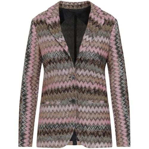 Pink Viscose Blazer - Größe 40 - Missoni - Modalova