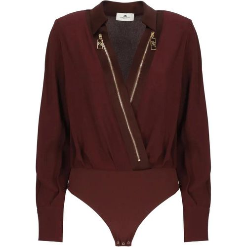 Viscose Body Shirt - Größe 38 - Elisabetta Franchi - Modalova