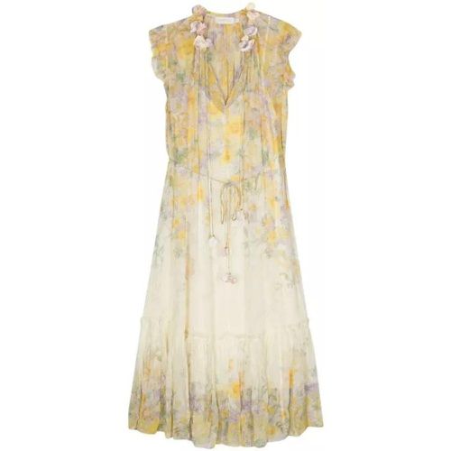 Harmony Floral-Appliqué Dress - Größe 2 - yellow - Zimmermann - Modalova