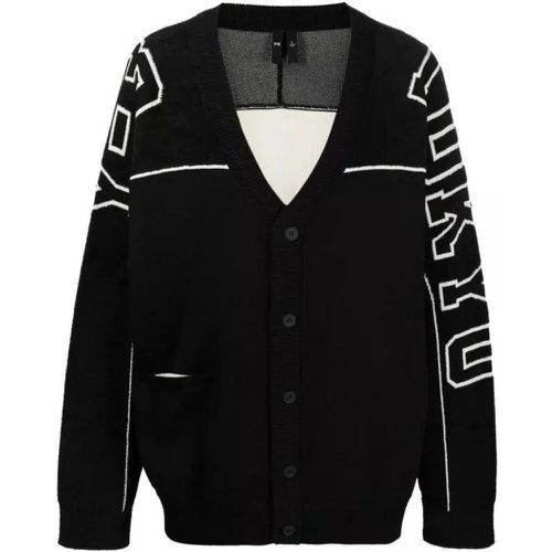 Intarsia-Knit Logo V-Neck Knitwear Cardigan - Größe L - Y-3 - Modalova