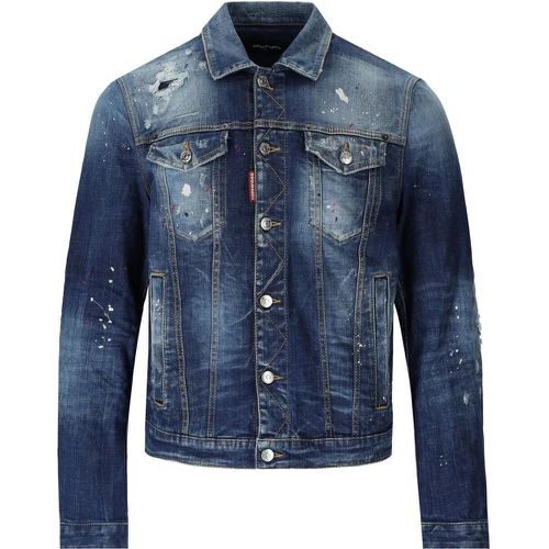 DAN JEAN BLAUE DENIMJACKE - Größe XL - blau - Dsquared2 - Modalova