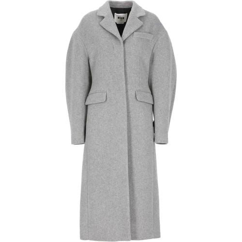 Wool Coat - Größe 40 - MSGM - Modalova