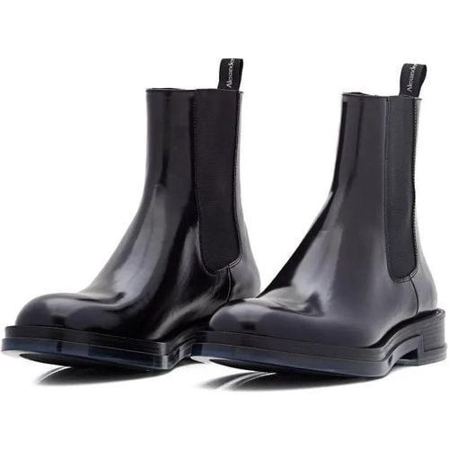 Boots & Stiefeletten - Black Leather Chelsea Boots - Gr. 44 (EU) - in - für Damen - alexander mcqueen - Modalova