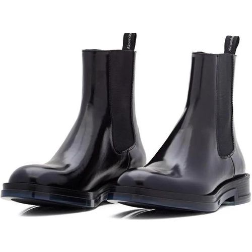 Stiefel - Black Leather Chelsea Boots - Gr. 45 (EU) - in - für Damen - alexander mcqueen - Modalova