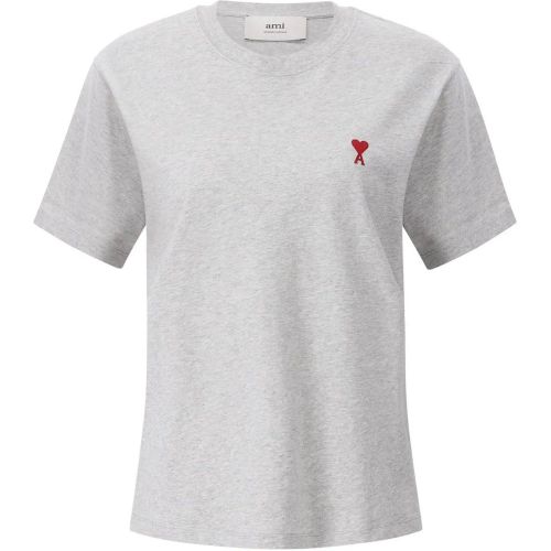 T-Shirt mit Logo - Größe M - AMI Paris - Modalova