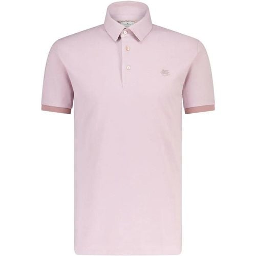 Poloshirt mit Logo-Stickerei - Größe L - rosa - ETRO - Modalova