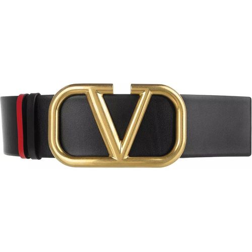 Gürtel - Reversible V Logo Belt Glossy Calfskin - Gr. 80 - in - für Damen - Valentino Garavani - Modalova