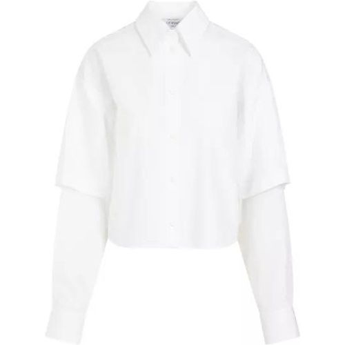 White Cotton Bookish Baseball Shirt - Größe 38 - white - Off-White - Modalova