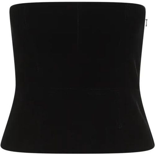 Black Viscose Velvet Corset - Größe 42 - Tom Ford - Modalova