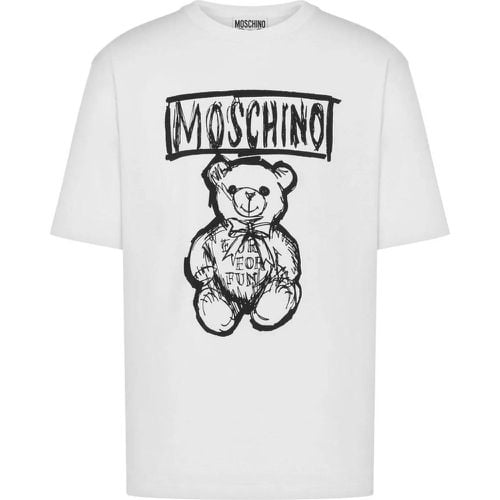 T-shirts and Polos White - Größe M - Moschino - Modalova