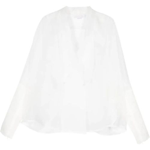 White Silk Organza Shirt - Größe 38 - Genny - Modalova