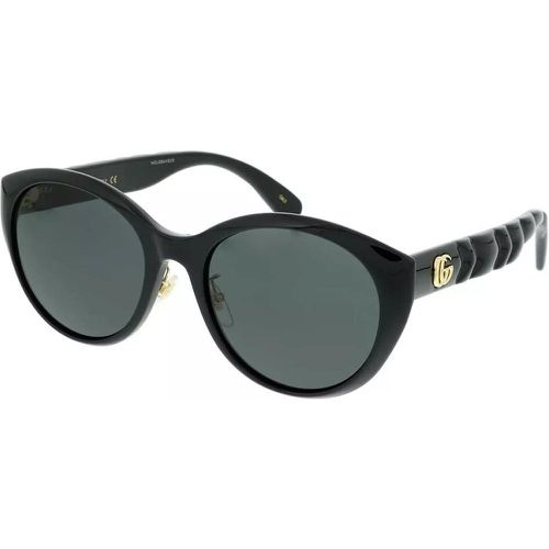 Sonnenbrille - GG0814SK-001 56 Sunglass WOMAN INJECTION - Gr. unisize - in Schwarz - für Damen - Gucci - Modalova