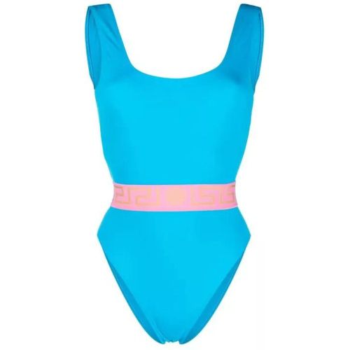 Blue Greca Swimsuit - Größe 1 - blue - Versace - Modalova