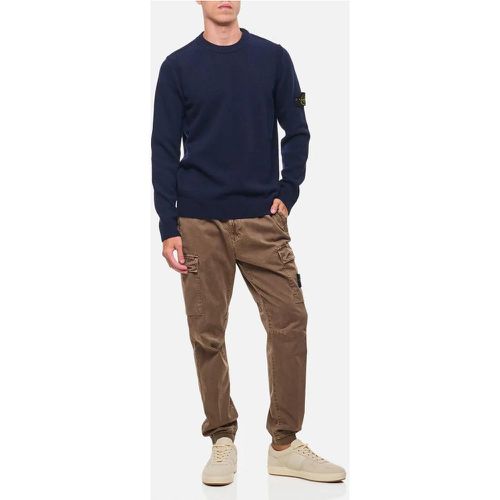 Wool Crew Neck Sweater - Größe L - Stone Island - Modalova