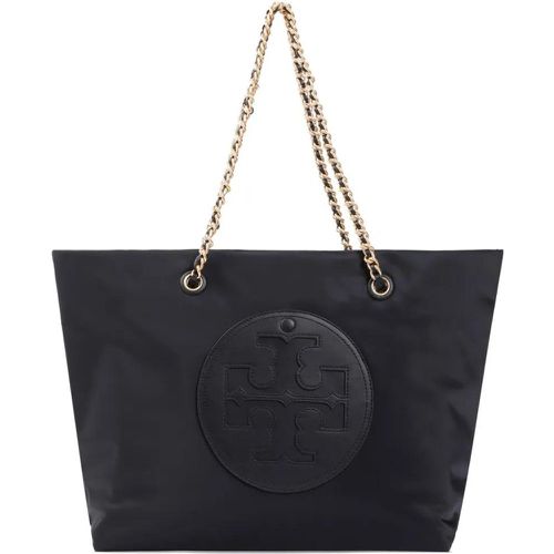 Tote - Ella Chain Black Nylon Tote Bag - Gr. unisize - in - für Damen - TORY BURCH - Modalova