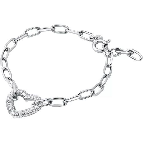 Armband - Sterling Pavé Heart Chain Brac - Gr. M - in Silber - für Damen - Michael Kors - Modalova