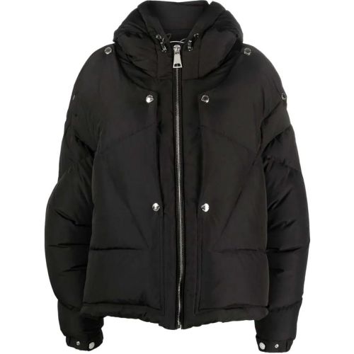 Black Hooded Zip-Up Padded Jacket - Größe 0 - Khrisjoy - Modalova