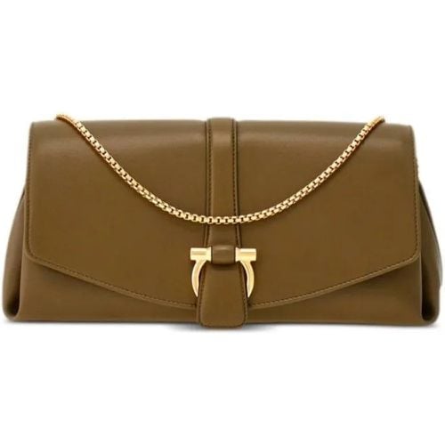 Shopper - Bag Medium Front Flap Khaki - Gr. unisize - in - für Damen - Salvatore Ferragamo - Modalova