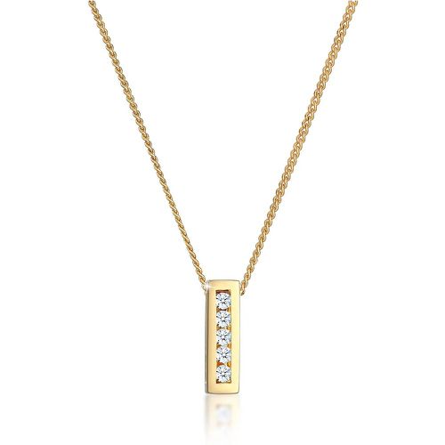 Halsketten - Halskette Klassisch Elegant Diamant (0.075 ct.) 58 - Gr. unisize - in - für Damen - Elli - Modalova