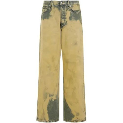 Lime Yellow Cotton Pine Pants - Größe 32 - gelb - Dries Van Noten - Modalova