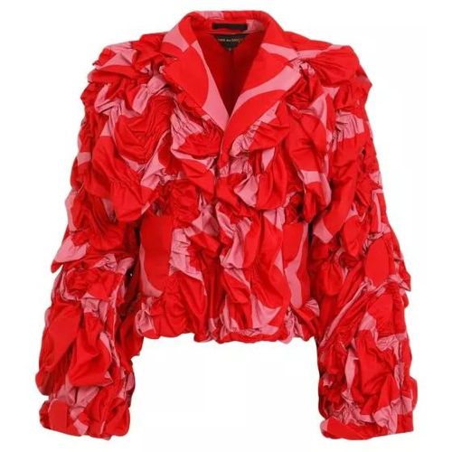 Floral-Appliqué Jacket - Größe S - red - Comme des Garcons - Modalova