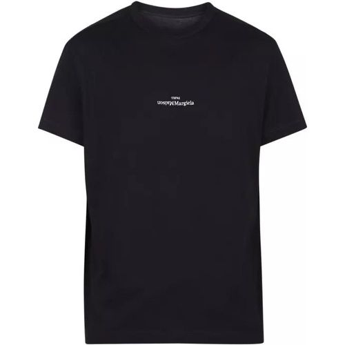 Logo Detail Jersey T-Shirt - Größe 46 - black - Maison Margiela - Modalova