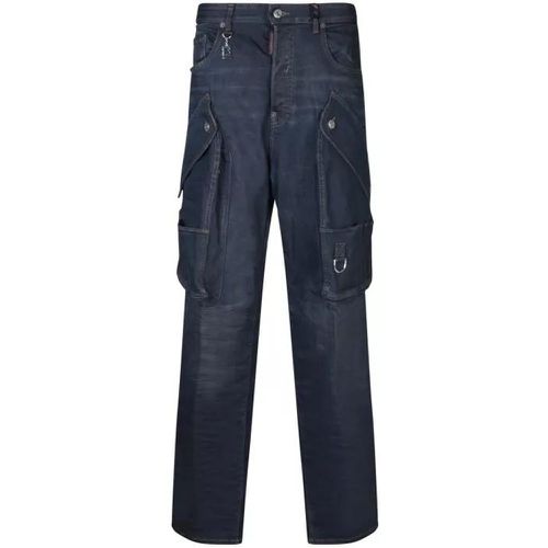 Wide Fit Cotton Jeans - Größe 34 - blue - Dsquared2 - Modalova