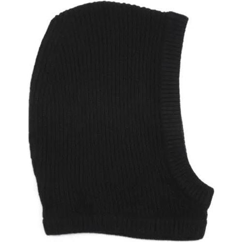 Caps & Mützen - Black Cashmere And Wool Ribbed Balaclava - Gr. ONE SIZE - in - für Damen - Rick Owens - Modalova