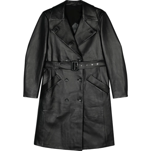 Trenchcoat aus Leder mit Gürtel - Größe 36 - SPORTMAX - Modalova