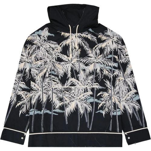 Hooded Printed Shirt - Größe 50 - Palm Angels - Modalova