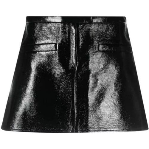 Trapeze-Silhouette Vinyl Miniskirt - Größe 38 - Courrèges - Modalova