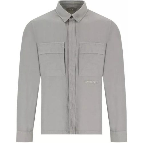 Broken Drizzle Grey Overshirt - Größe L - gray - CP Company - Modalova