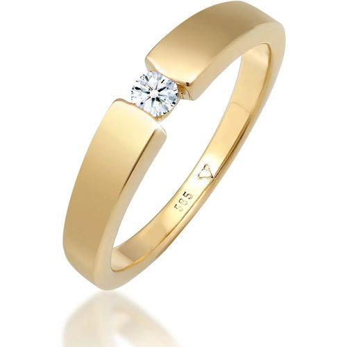 Ringe - Ring Verlobungsring Diamant (0.11 ct.) 585 Gelbgol - Gr. 52 MM - in - für Damen - Elli - Modalova