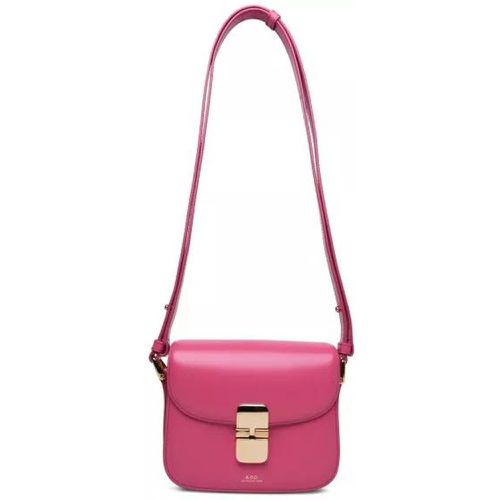 Shopper - 'Grace' Mini Crossbody Bag In Fuchsia Leather - Gr. unisize - in Rosa - für Damen - A.P.C. - Modalova