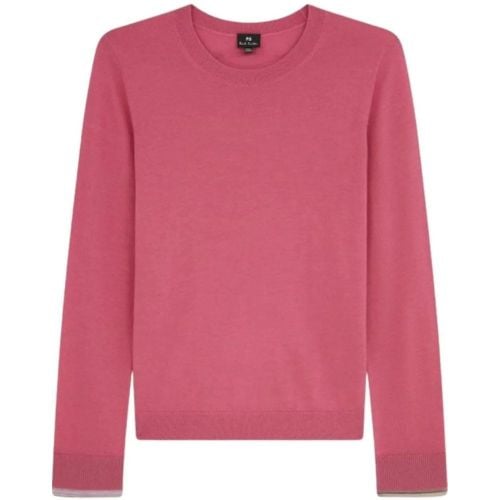 Pull m�rinos col rond rose Rayures poignets W2R - Größe M - Paul Smith - Modalova