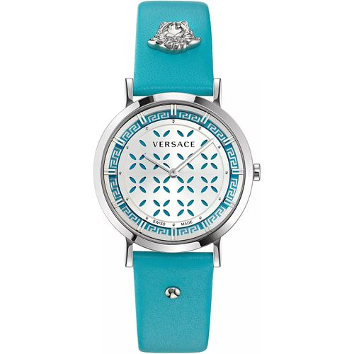 Uhr - Ronda 762.3 Swiss Quartz 2 hands movement - Gr. unisize - in Blau - für Damen - Versace - Modalova