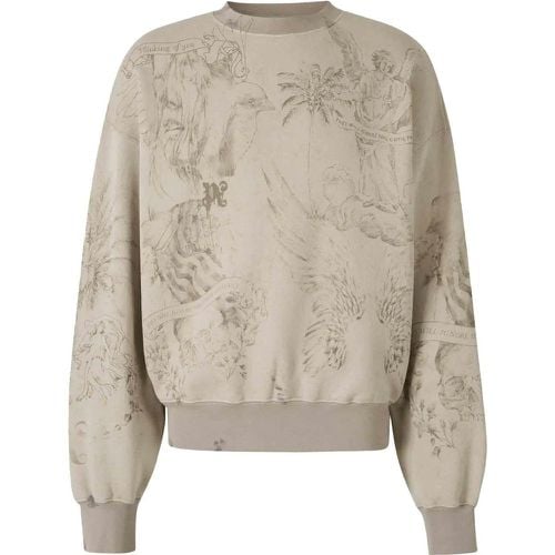 Pencil Cotton Sweatshirt - Größe L - Palm Angels - Modalova