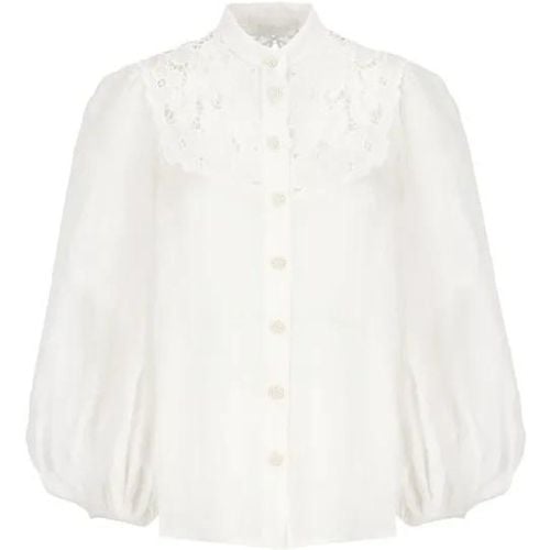 Ivory Ramie Blouse - Größe 44 - weiß - Zimmermann - Modalova