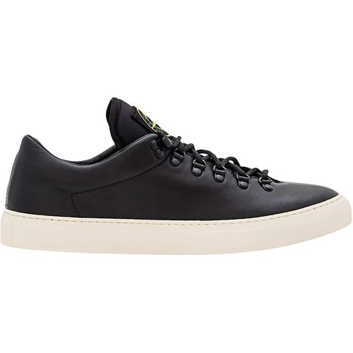 Low-Top Sneaker - Leather Sneakers With Embroidered Logo - Gr. 41 (EU) - in - für Damen - Stone Island - Modalova