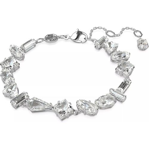 Armband - Mesmera bracelet, Mixed cuts, Rhodium plated - Gr. M - in Weiß - für Damen - Swarovski - Modalova