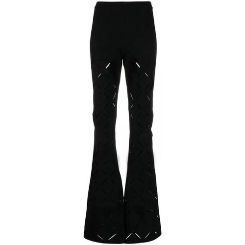 Cut-Out Flared Trousers - Größe 40 - black - Versace - Modalova