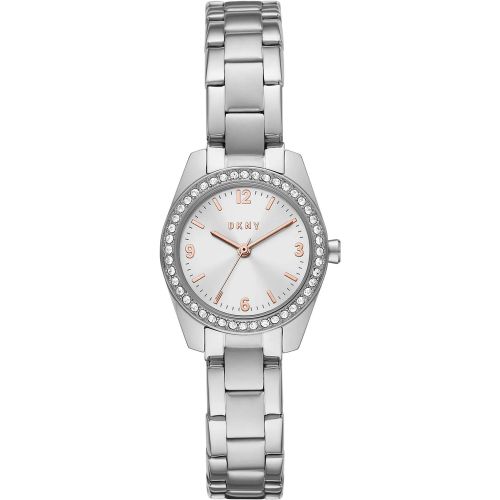 Uhr - Nolita Three-Hand Stainless Steel Watch - Gr. unisize - in Silber - für Damen - DKNY - Modalova