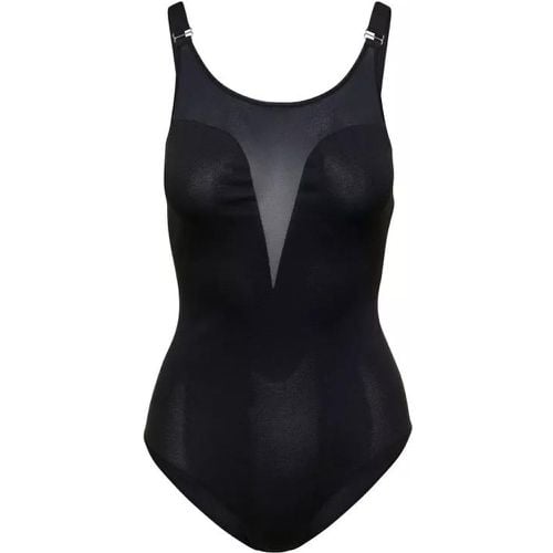 Black Body-Suit With Mesh Details And Adjustable S - Größe M - black - alexander mcqueen - Modalova