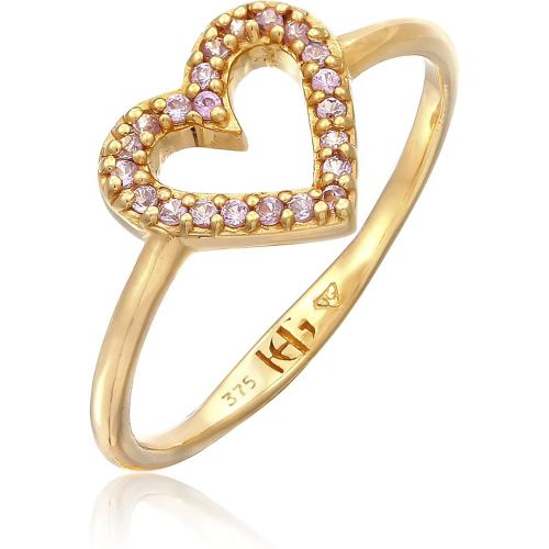 Ring - Ring Herz - I heart you 375 Gelbgold - Gr. 52 MM - in - für Damen - Haze & Glory - Modalova