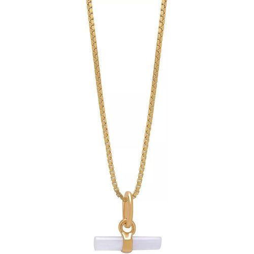 Halskette - Mini Agate T-Bar Necklace - Gr. unisize - in Blau - für Damen - Rachel Jackson London - Modalova