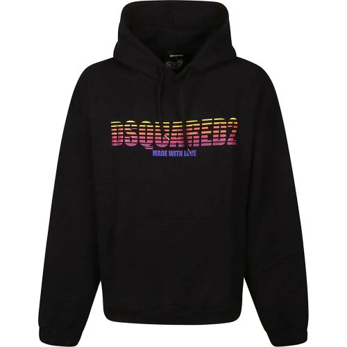 Loose Fit Sweatshirt Black - Größe M - Dsquared2 - Modalova